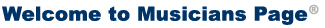 Welcome on Musicians Page