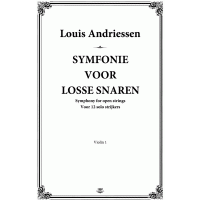 Louis Andriessen.Symphony for open strings.Parts.