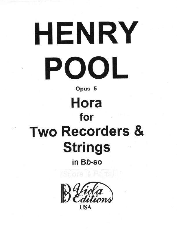 Click to download "Opus 5, Hora for Two Recorders & Strings (Score)" sheet music