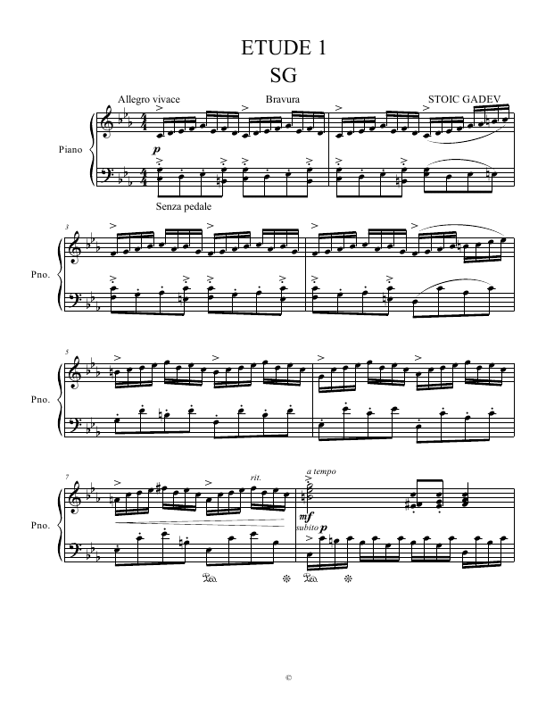 Click to download "ETUDE 1" sheet music