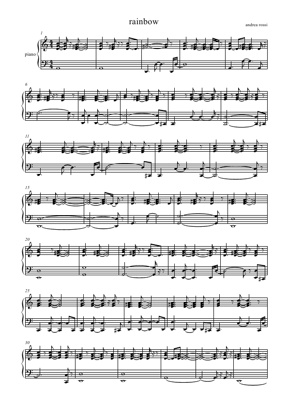Click to download "rainbow" sheet music