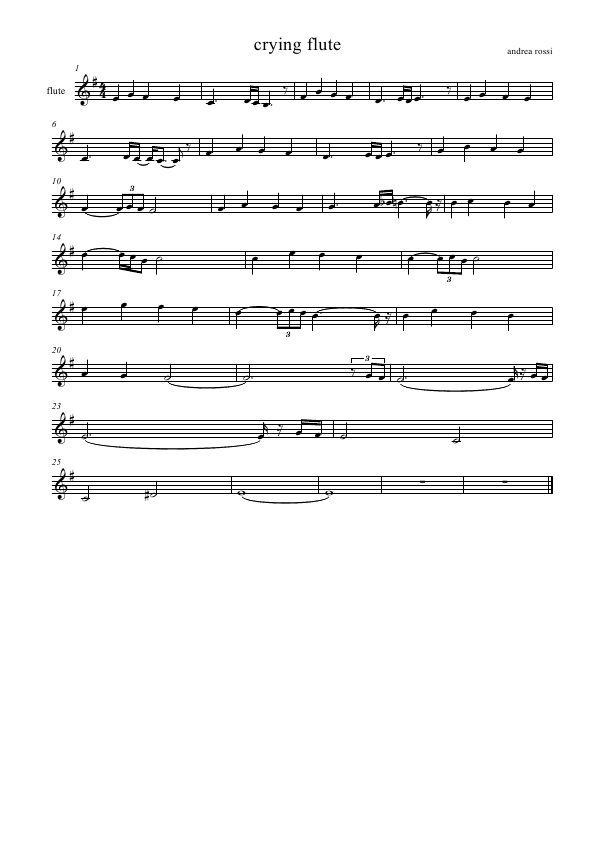 Click to download "cryin flute" sheet music