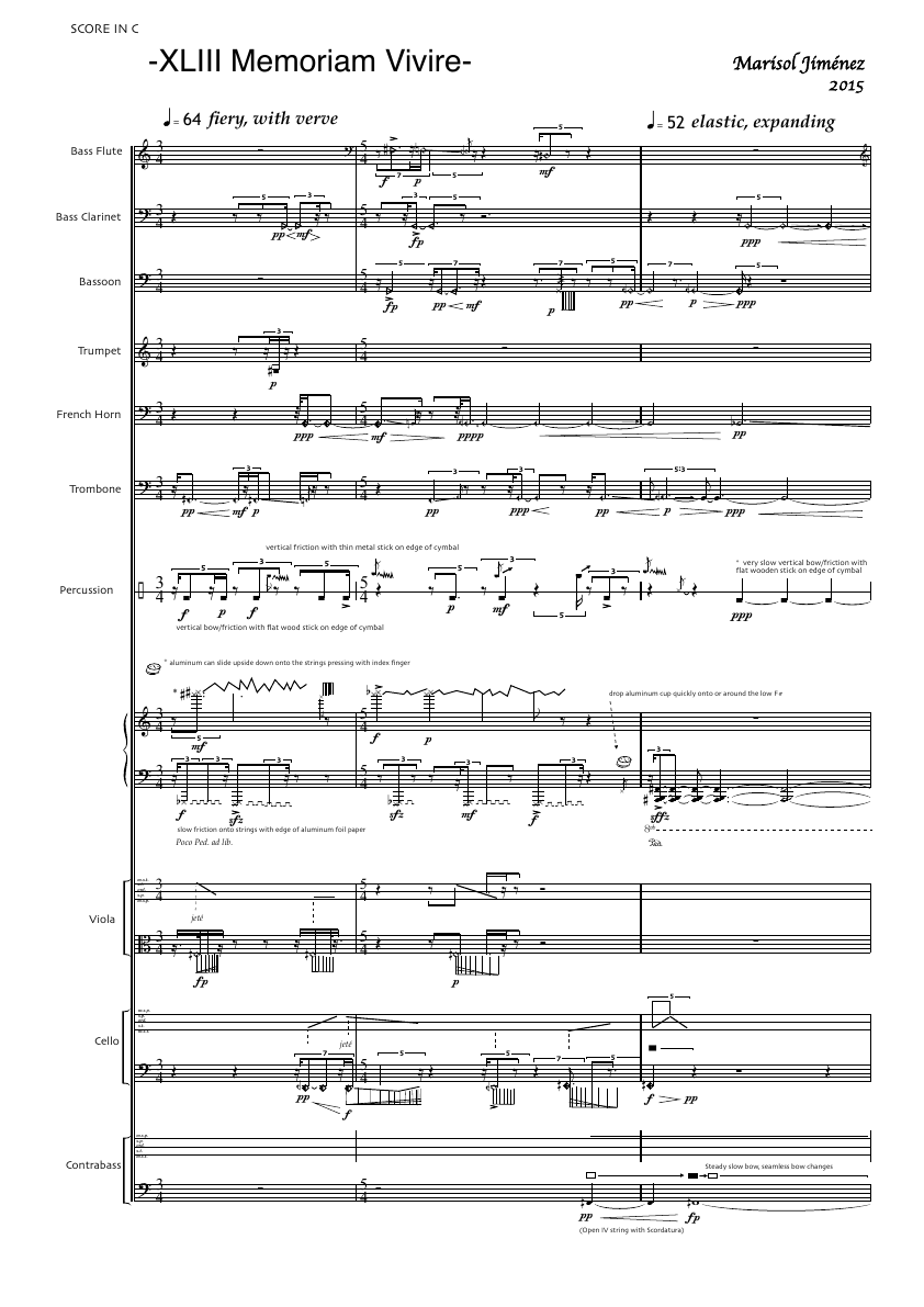 Click to download "XLIII Memoriam Vivere" sheet music