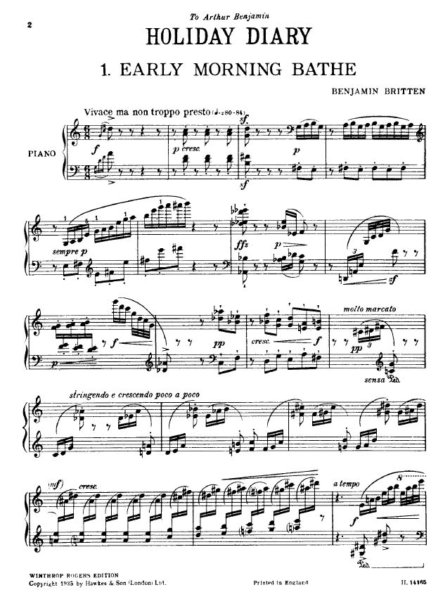 Click to download "The Holiday" sheet music