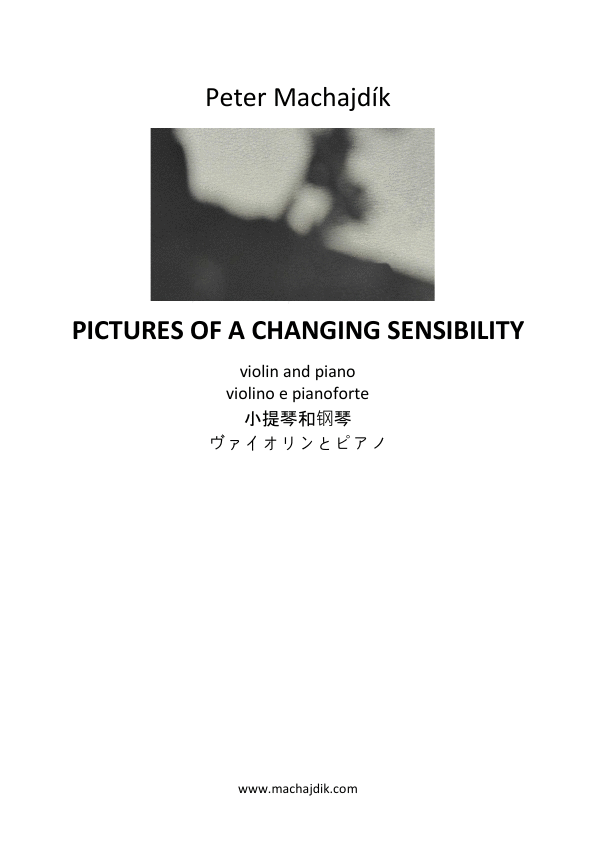 Click to download "PICTURES OF A CHANGING SENSIBILITY" sheet music