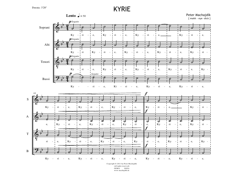 Click to download "KYRIE" sheet music