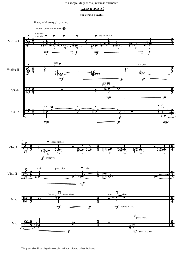 Click to download ""...no ghosts!" - for string quartet" sheet music