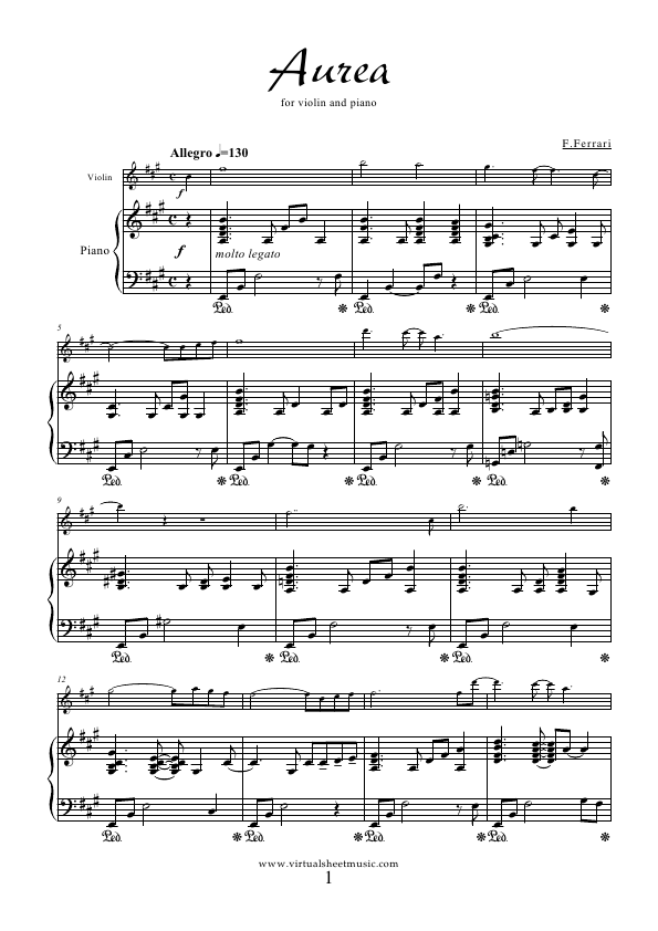 Click to download "Aurea" sheet music