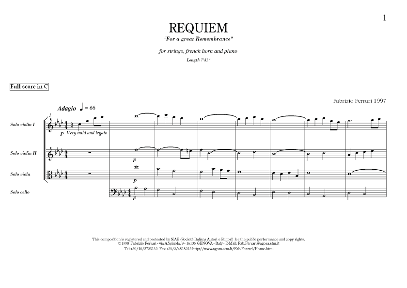 Click to download "Scena da Requiem" sheet music