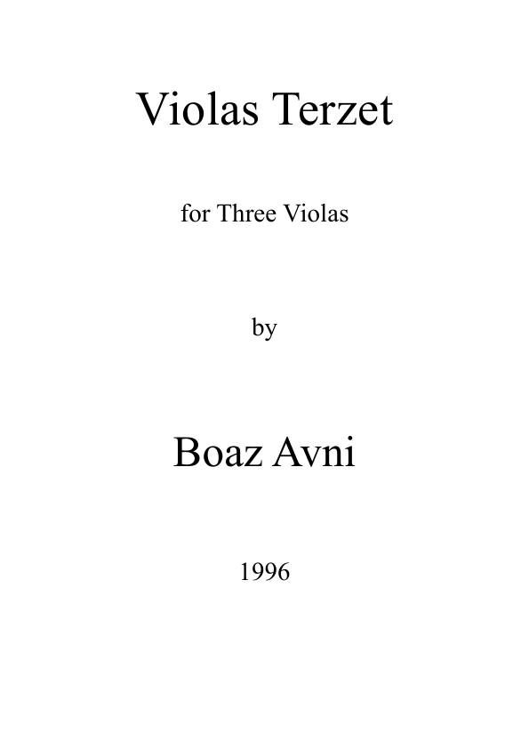 Click to download "Violas Terzet" sheet music