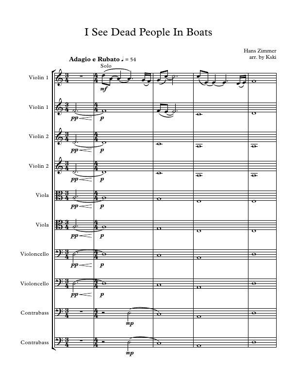 Click to download "I See Dead People in Boats from Pirates of the Caribbean" sheet music