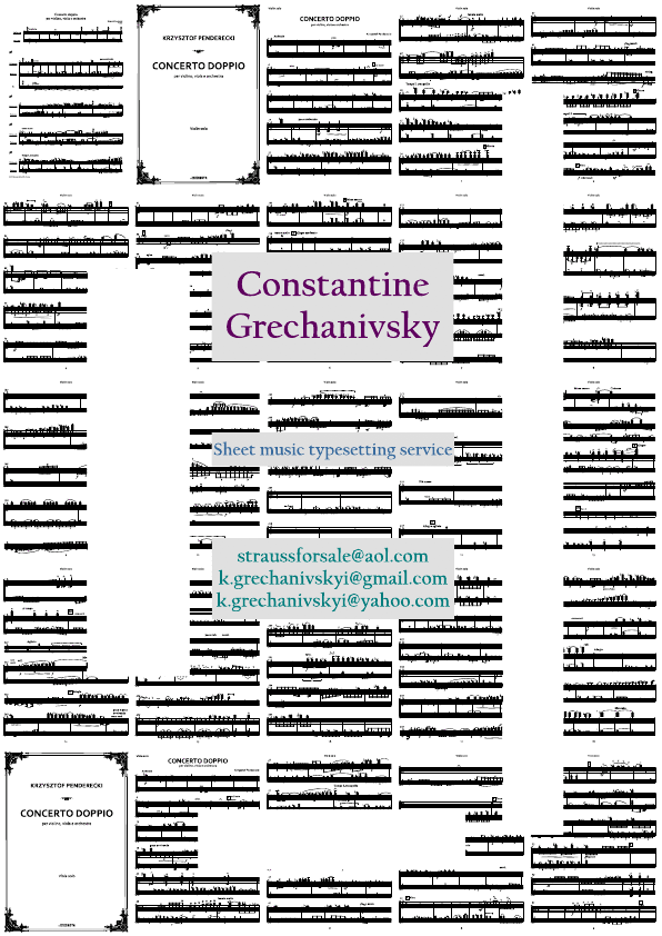 Click to download "Penderecki.Concerto Doppio. Solo parts." sheet music