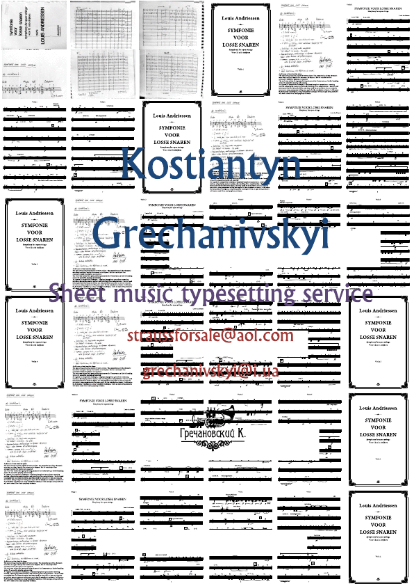 Click to download "Louis Andriessen.Symphony for open strings.Parts." sheet music