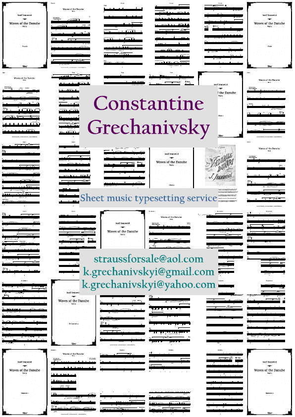 Click to download "Ivanovici. Waves of the Danube. Parts." sheet music