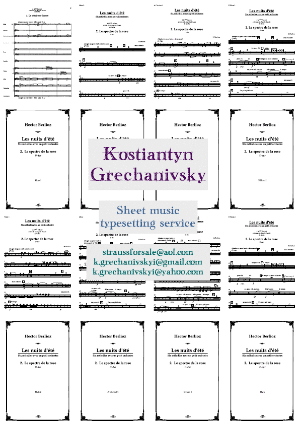 Click to download "Sample of a completed order.A key change." sheet music