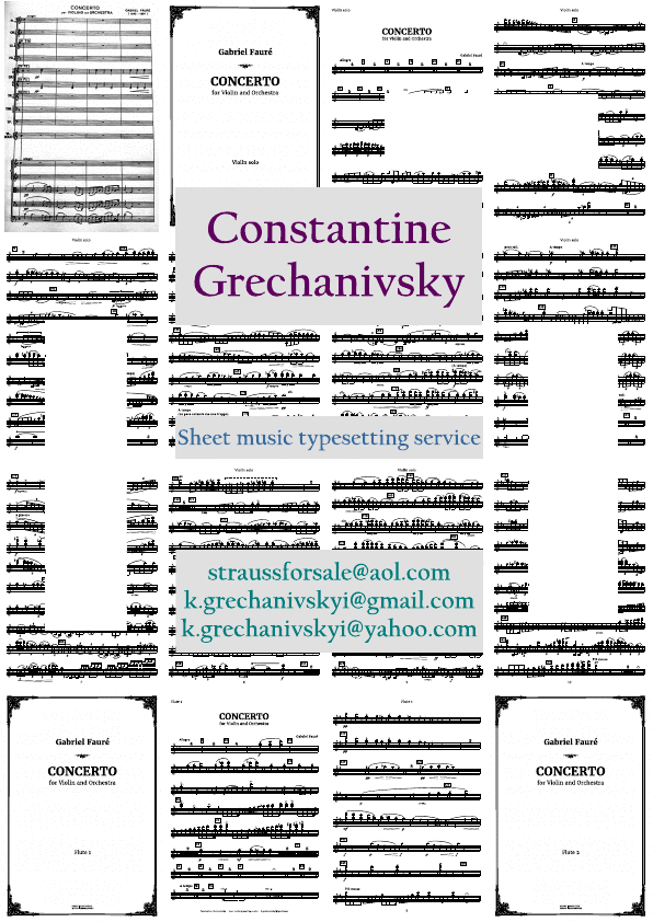 Click to download "Gabriel Faure. Violin Concerto. Parts" sheet music