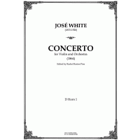 Jose White. Violin concerto. Score,parts
