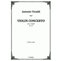 Vivaldi. Violin concerto in e-moll. RV 278. Parts.