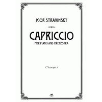 Igor Stravinsky.Capriccio for piano and orchestra.Parts.