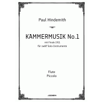 Paul Hindemith. Kammermusik No.1. Parts.
